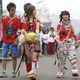 Quake victims wander the streets in search of synthetic water and a neural implant charging station.